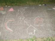 sidewalk chalk art