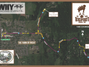 map of yacolt washington showing bigfoot fun run 10k course