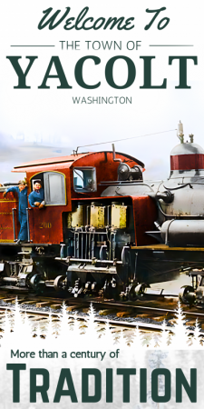 The Town of Yacolt Historic Train Photo