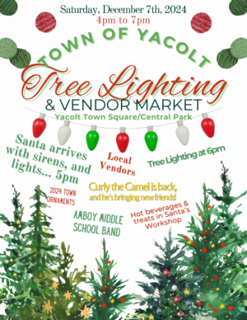 Flyer for Town of Yacolt Tree LIghting